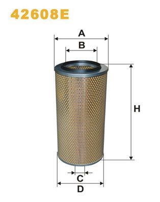 WIX FILTERS 42608E: Õhufilter