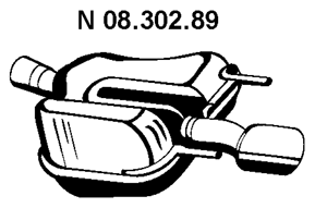 EBERSPÄCHER 08.302.89: Lõppsummuti taga vasakul, 686mm