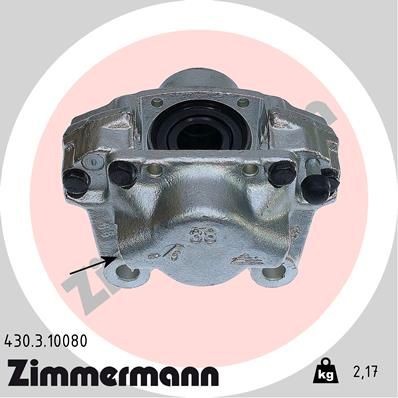 ZIMMERMANN 430.3.10080: Etrier de frână Axa spate stanga