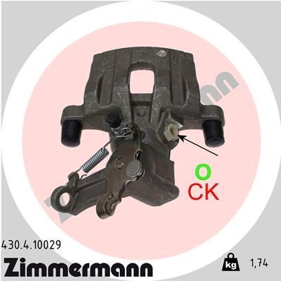 ZIMMERMANN 430.4.10029: Pidurisadul Tagasild paremal, ilma kinnituseta
