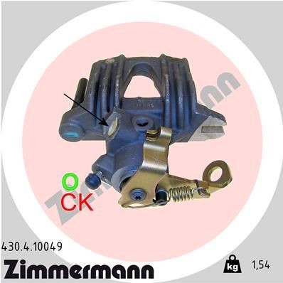 ZIMMERMANN 430.4.10049: Pidurisadul Tagasild paremal, ilma kinnituseta