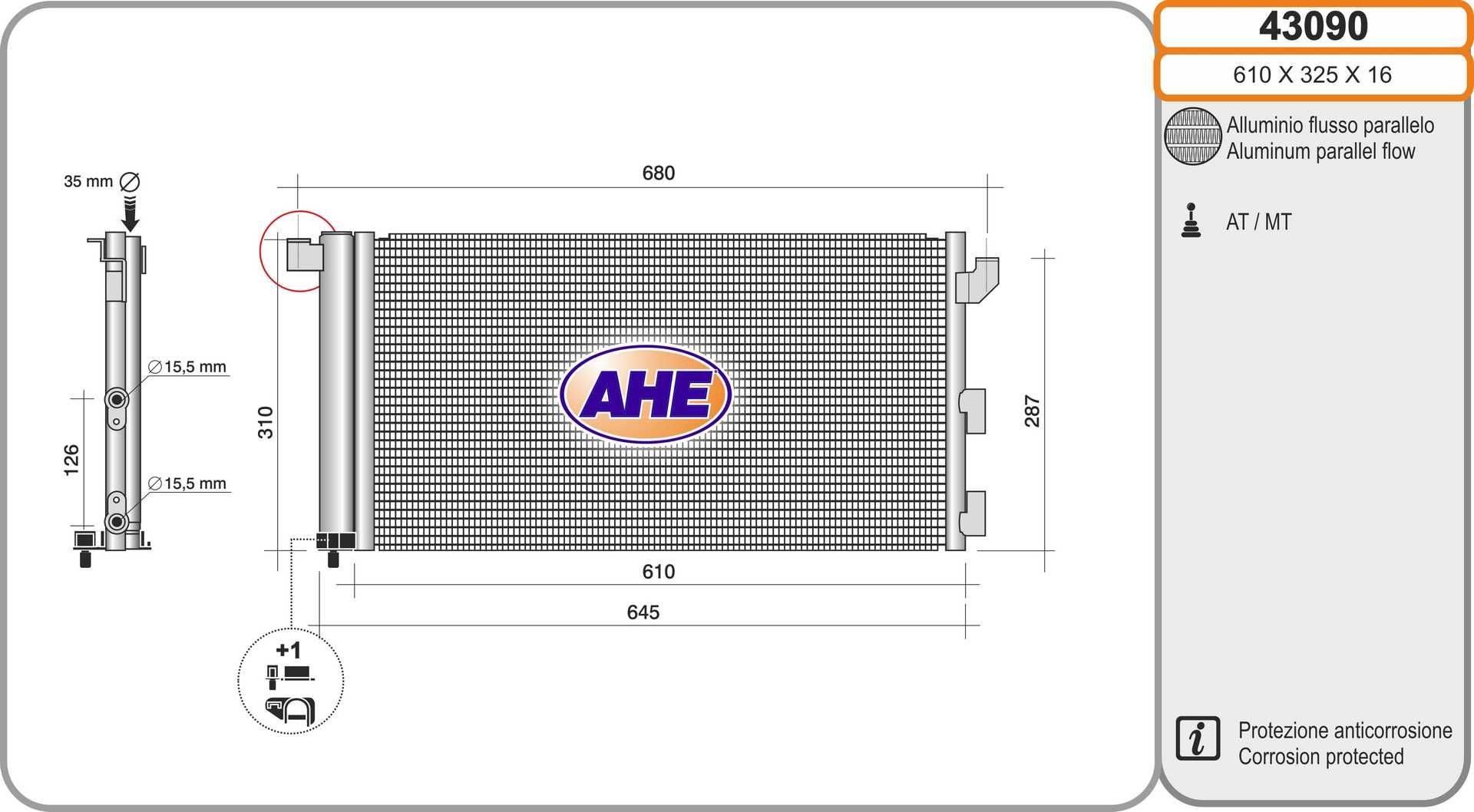 AHE 43090: Condensator, climatizare
