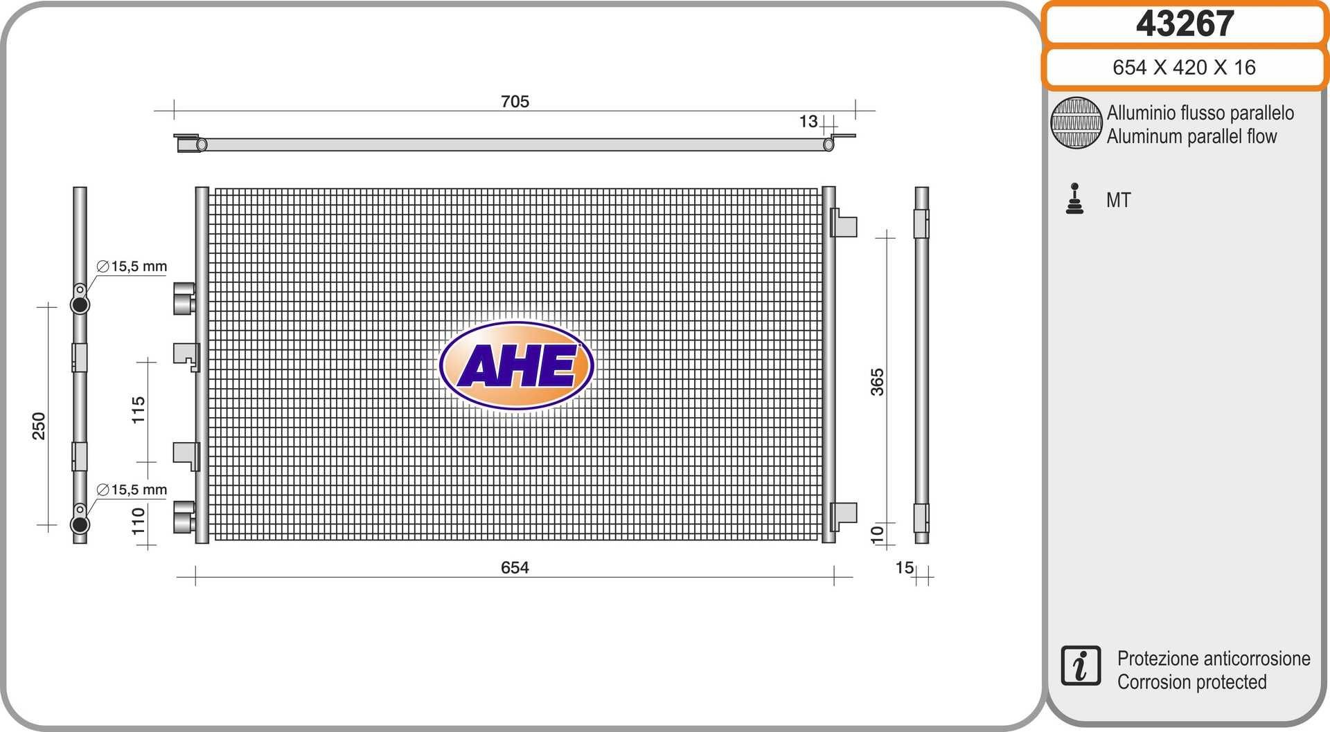 AHE 43267: Condensator, climatizare