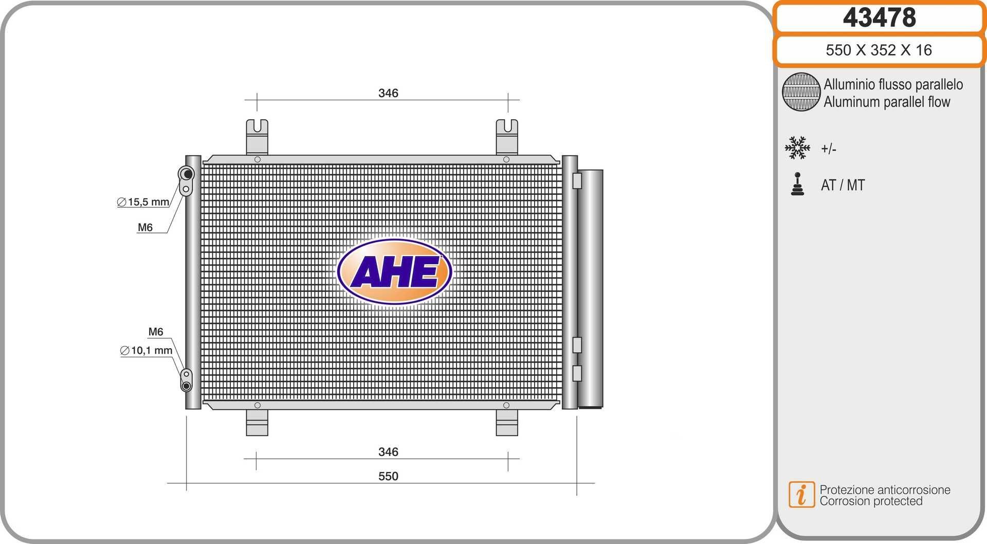 AHE 43478: Condensator, climatizare
