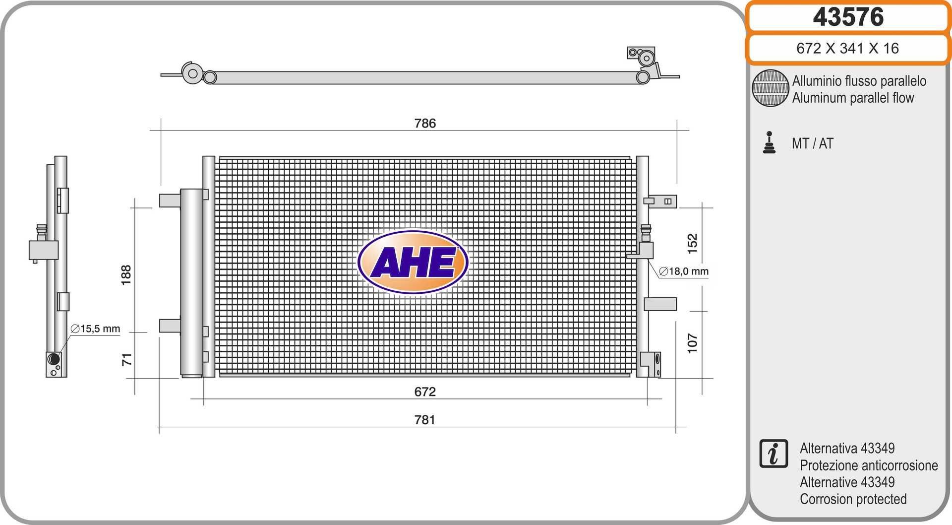 AHE 43576: Condensator, climatizare