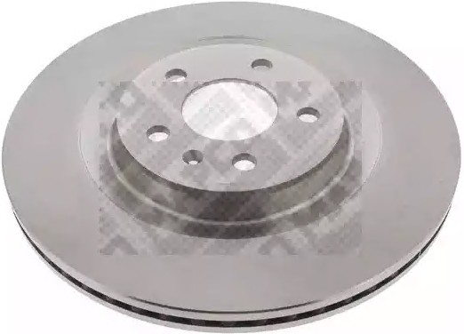 MAPCO 45839: Bremseskive bagaksel, Ø: 330mm, ventileret, Ø: 330mm