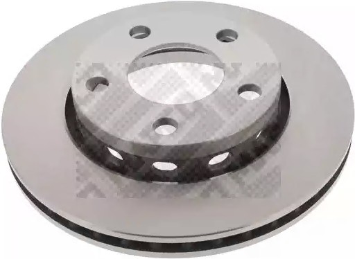 MAPCO 45840: Bremžu diski Aizmugurējais tilts, Ø: 256mm, ventilējams, Ø: 256mm