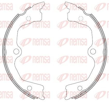 REMSA 4626.00: Set saboti frana puntea spate, 190mm