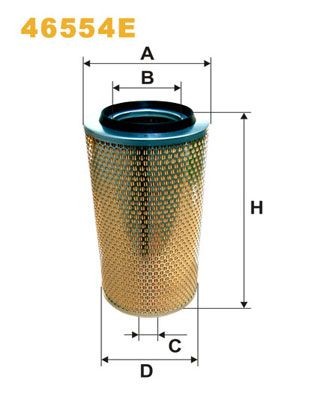 WIX FILTERS 46554E: Õhufilter