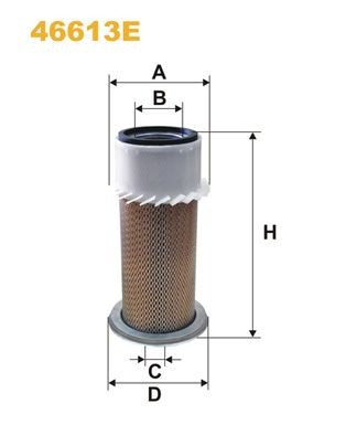 WIX FILTERS 46613E: Õhufilter