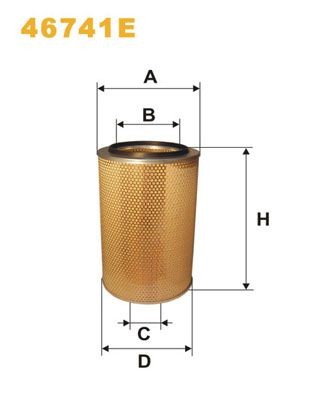 WIX FILTERS 46741E: Õhufilter