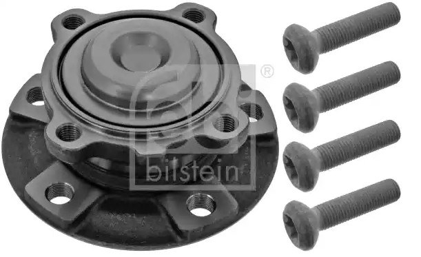 FEBI BILSTEIN 47760: Kit cuscinetto ruota Assale anteriore Sx, Assale anteriore Dx, con materiale di fissaggio/montaggio, Cuscinetto ruota integrato nel mozzo, con anello sensore magnetico integrato, con anello sensore ABS