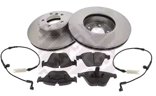 MAPCO 47781: Set frana, frana disc Ř: 324mm, ventilat, cu tabla anti scartait
