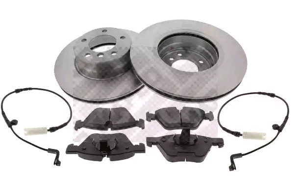 MAPCO 47875: Set frana, frana disc punte fata, Ř: 310mm, ventilat, cu tabla anti scartait