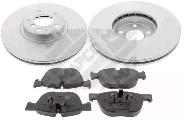 MAPCO 47987HPS: Bremseskiver og -klosser framaksel, Ø: 348mm, ventilert, med antihyle blikk