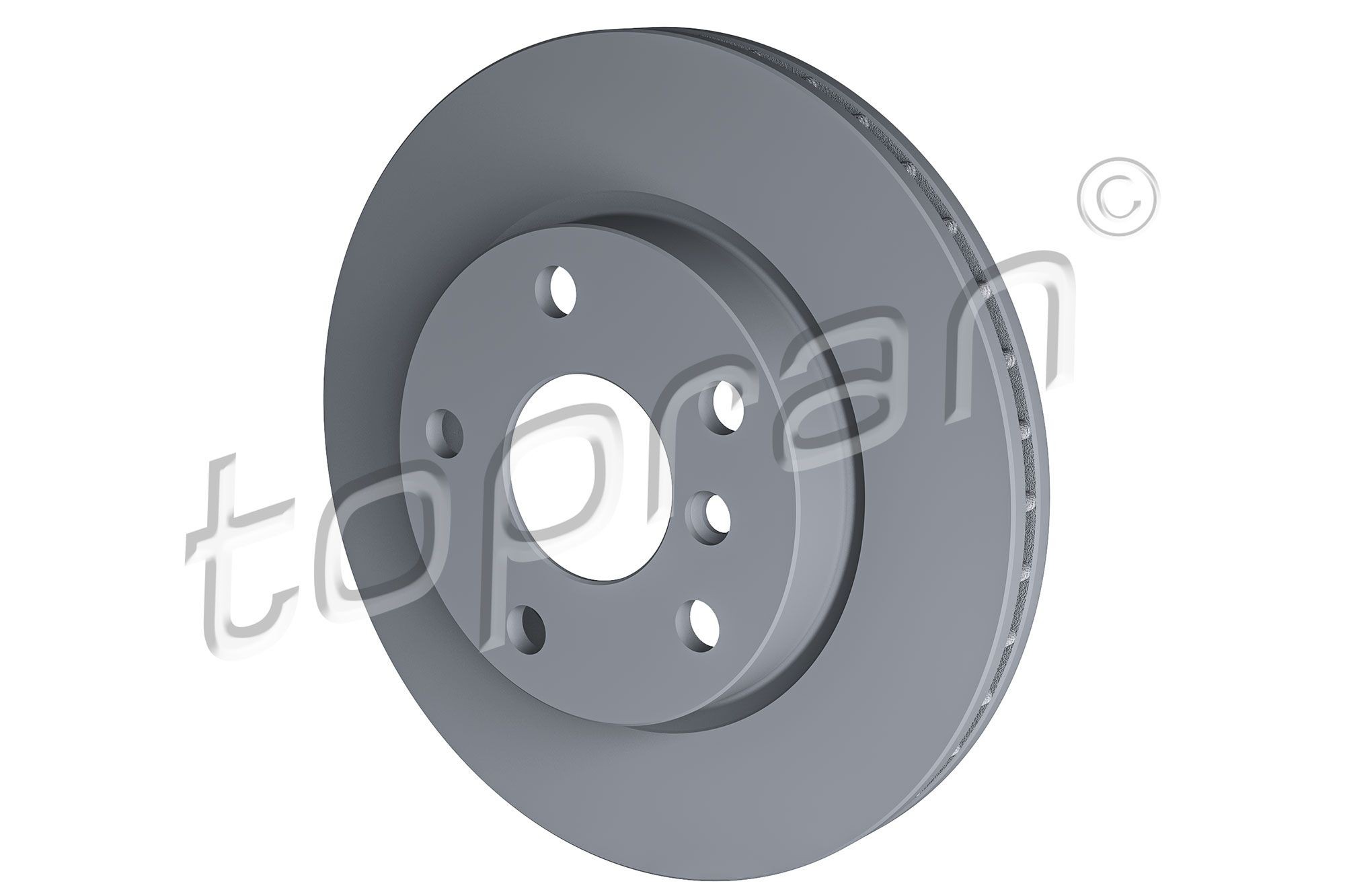 TOPRAN 502 566: Disc de frână COATED punte fata, Ř: 280mm, ventilat interior, Ř: 280mm, acoperit (cu un strat protector)
