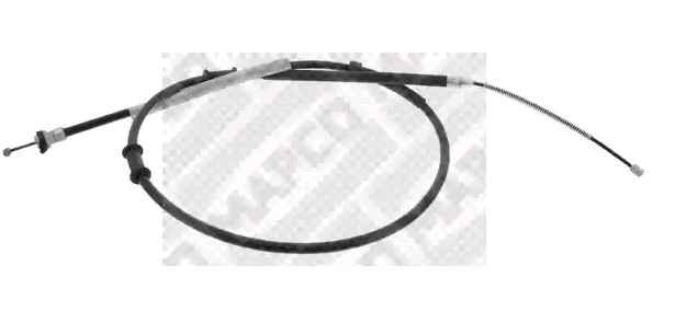 MAPCO 5112: Cablu, frana de parcare spate, 1660mm, 1660mm