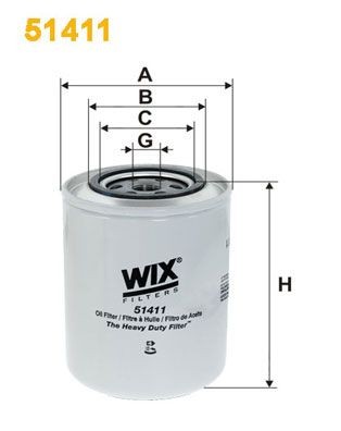 WIX FILTERS 51411: Õlifilter