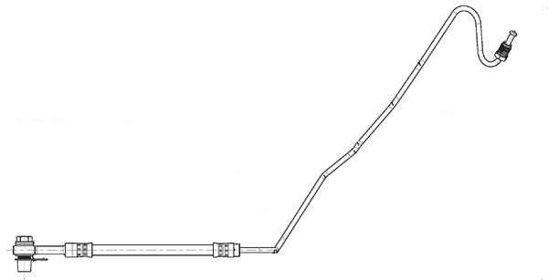 CEF 514513: Furtun frana 481mm, cu conducta