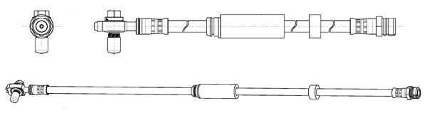 CEF 514556: Furtun frana 617mm