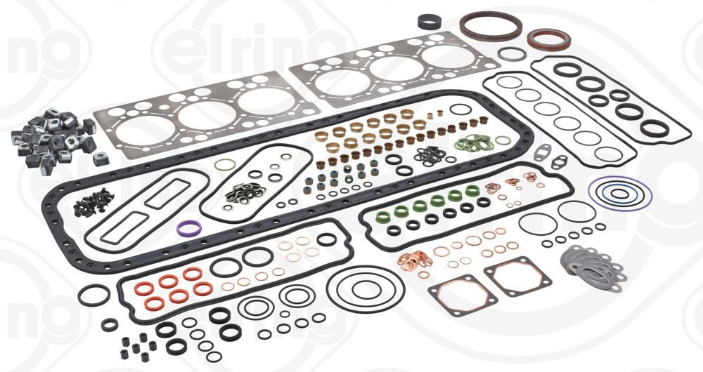 ELRING 390.460: Set garnituri motor cu garnitura chiuloasa, cu garnitura capac supape, cu simering supapa, cu simering arbore cotit