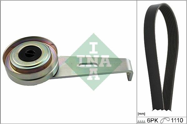 INA 529 0207 10: Set curea transmisie cu caneluri