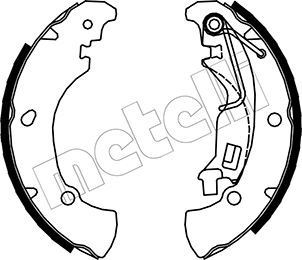 METELLI 53-0094: Set saboti frana, frana de mana
