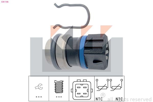 KW 530 146: Andur, Jahutusvedeliku temp. Made in Italy - OE Equivalent