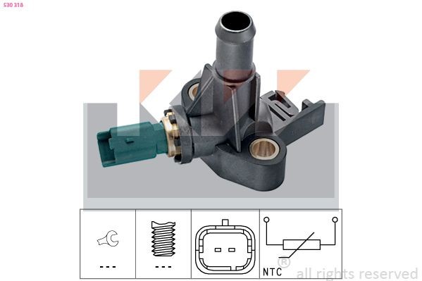 KW 530 318: Andur, Jahutusvedeliku temp. Made in Italy - OE Equivalent