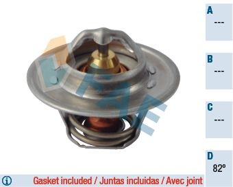 FAE 5315082: Termostato, refrigerante 82°C
