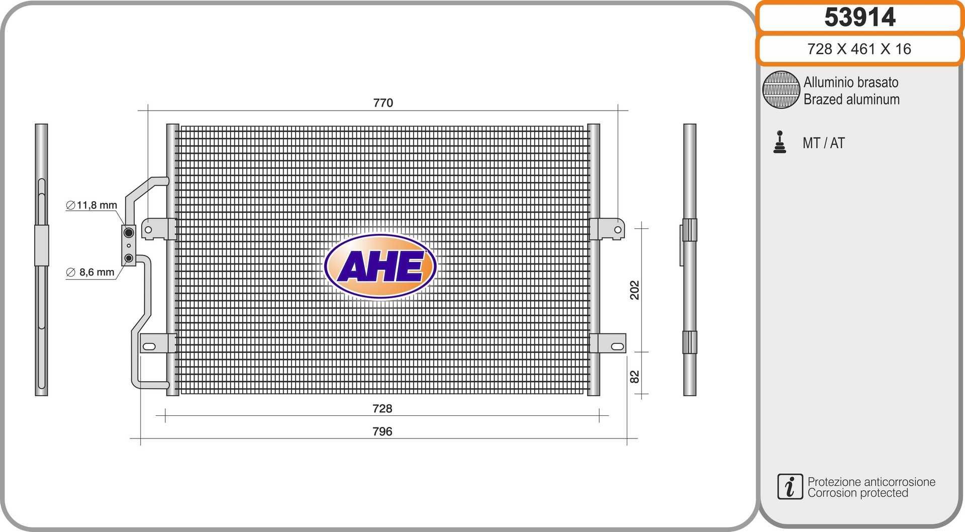 AHE 53914: Condensator, climatizare