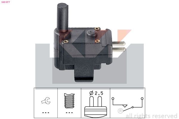 KW 560 077: Lüliti, tagurdustuli Made in Italy - OE Equivalent