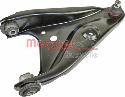 METZGER 58093102: Brat, suspensie roata Axa fata dreapta, cu articulatie de sarcina/ghidare, cu bucsa de cauciuc
