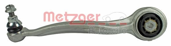 METZGER 58093201: Brat, suspensie roata Axa fata stanga, fata, partea de jos, Aluminiu, cu bucsa de cauciuc, cu articulatie de sarcina/ghidare, COMPETENCE KIT