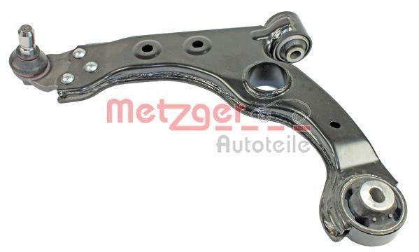 METZGER 58095501: Brat, suspensie roata Axa fata stanga, cu articulatie de sarcina/ghidare, cu bucsa de cauciuc