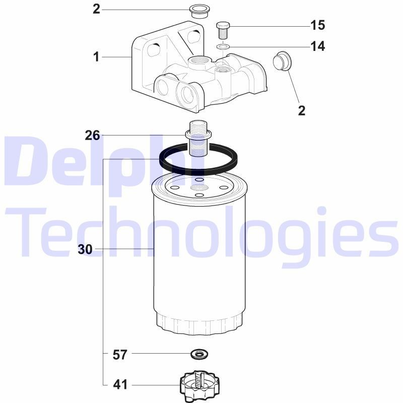DELPHI 5836B710: Kütusefilter
