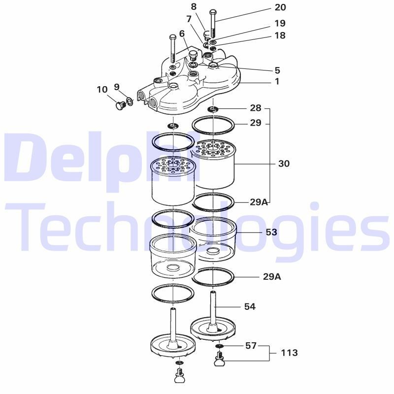 DELPHI 5848B020: Kütusefilter