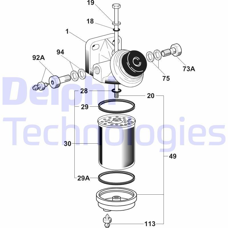 DELPHI 5871020: Kütusefilter