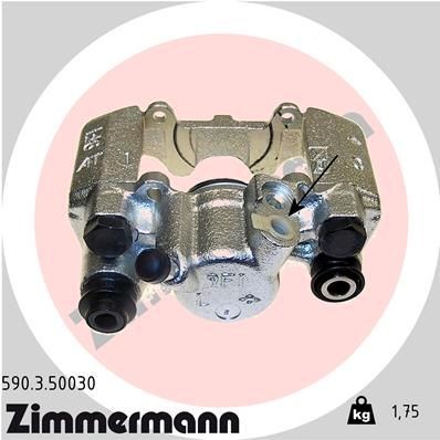 ZIMMERMANN 590.3.50030: Etrier de frână Axa spate stanga, fara suport
