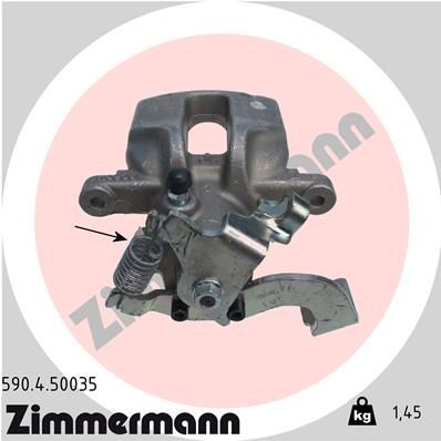 ZIMMERMANN 590.4.50035: Etrier de frână Axa spate dreapta, fara suport