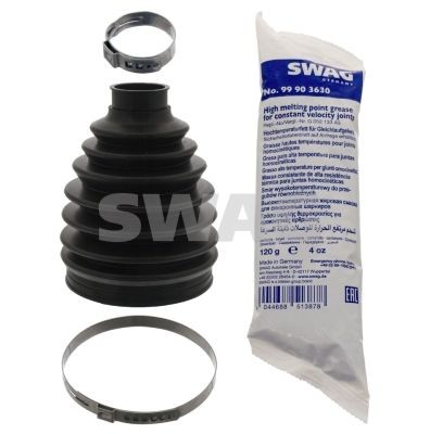 SWAG 60 10 0305: Ansamblu burduf, articulatie planetara spre roata, Axa fata stanga, Axa fata dreapta, Thermoplast