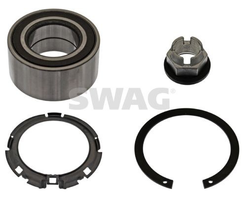 SWAG 60 92 3253: Hjullagersats med axelmutter, med inbyggd magnetisk sensorring, med säkringsring