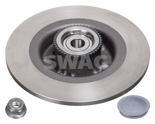 SWAG 60 92 4290: Piduriketas Tagasild, Ø: 274mm, täis, Ø: 274mm, õlitatud, koos ABS-andurirõngaga