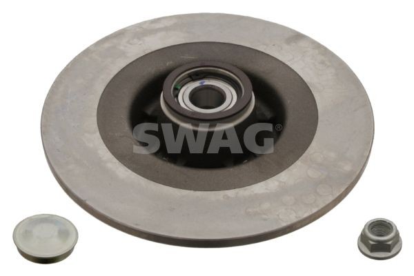 SWAG 60 92 8156: Piduriketas Tagasild, Ø: 274mm, täis, Ø: 274mm, õlitatud, koos ABS-andurirõngaga, koos rasvakattega, koos rattalaagriga
