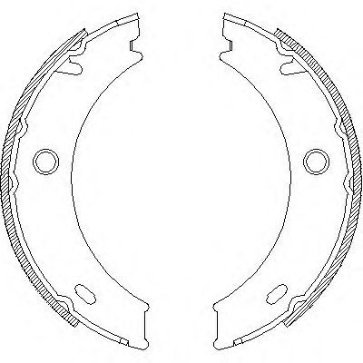 REMSA 4714.00: Zestaw szczęk hamulcowych, hamulec postojowy Oś tylna