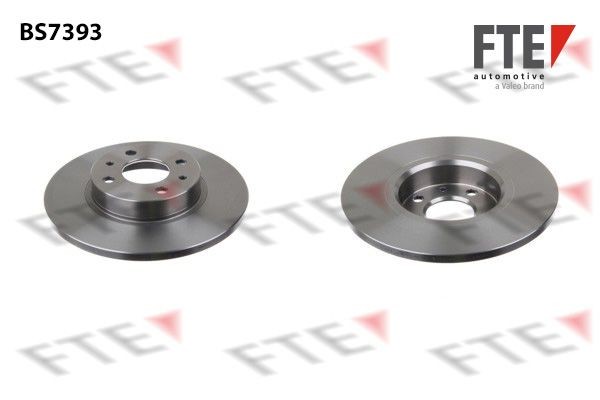 FTE BS7393: Bremseskive Ø: 257mm, fuldstændigt, Ø: 257mm