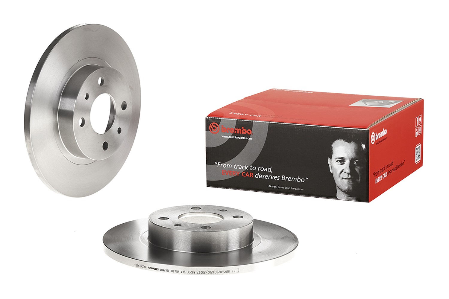 BREMBO 08.5086.14: Bremseskive PRIME LINE Ø: 257mm, fuldstændigt, Ø: 257mm, med skruer Prime
