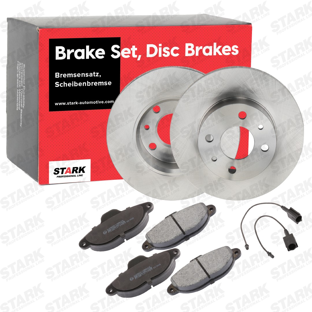 STARK SKBK-10991777: Bremseskiver og klodser foraksel, Ø: 240,5mm, fuldstændigt