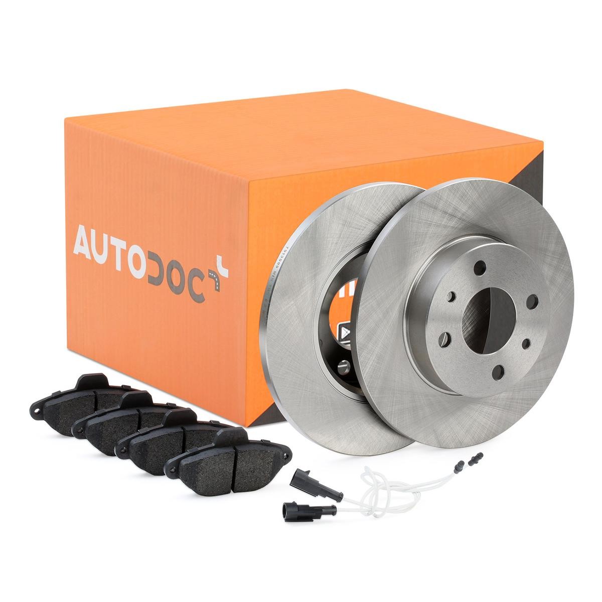 AUTODOC AD-28237864: Bremseskiver og klodser foraksel, Ø: 240mm, fuldstændigt