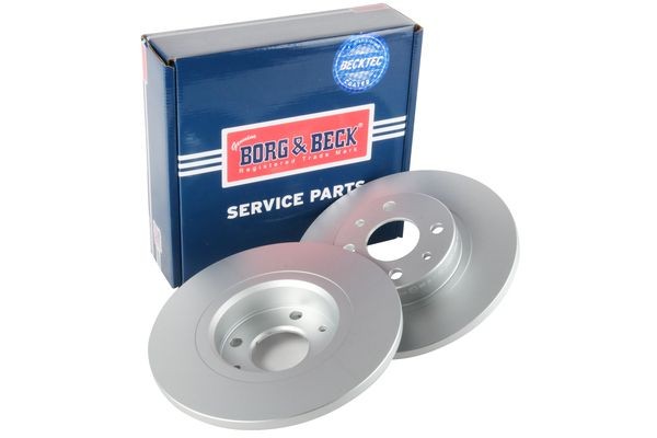 BORG & BECK BBD4002: Bremseskive Ø: 257mm, fuldstændigt, Ø: 257mm, coatet